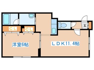 エルフルト１０８の物件間取画像